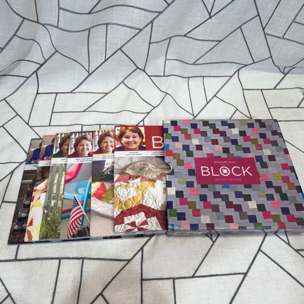 Missouri Star Quilt Co BLOCK Box‎ Set 6 Magazines Multicolor Quilt Patterns Tips